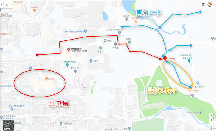 千本鳥居 撮影スポット