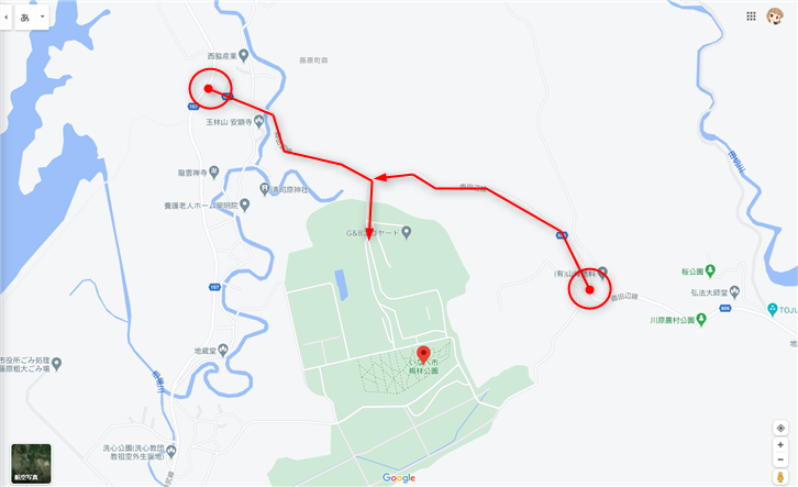いなべ市梅林公園ルート