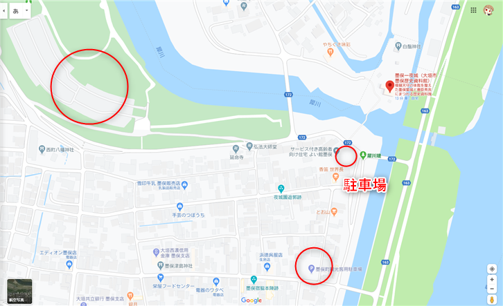 墨俣一夜城 駐車場